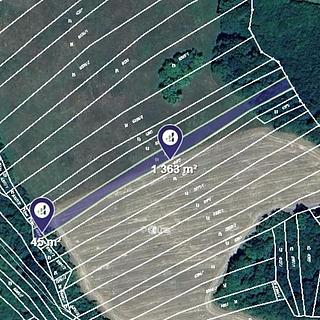 Prodej louky 1408 m&sup2; Nová Lhota