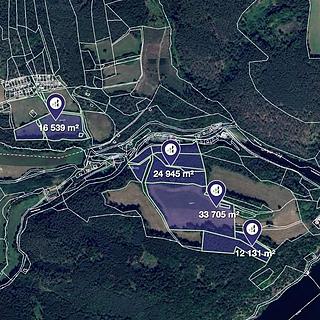 Prodej louky 10915 m&sup2; Borotice