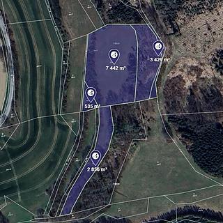 Prodej louky 1070 m&sup2; Petrov