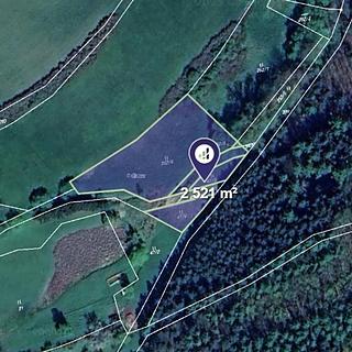 Prodej louky 2521 m&sup2; Hřebečníky