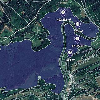 Prodej lesa 1151 m&sup2; Jasenná