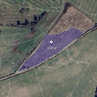 Prodej louky 2289 m&sup2; Luhačovice