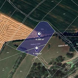 Prodej zemědělské půdy 2465 m&sup2; Měrotín