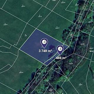 Prodej louky 4215 m&sup2; Kozlovice