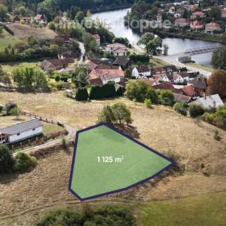 Prodej stavební parcely 1125 m&sup2; Kamýk nad Vltavou