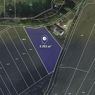 Prodej komerčního pozemku 5293 m&sup2; Dačice