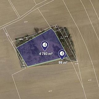 Prodej ostatních pozemků 466 m&sup2; Křesetice