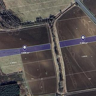 Prodej zemědělské půdy 1318 m&sup2; Oseček