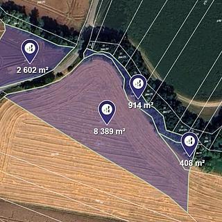 Prodej zemědělské půdy 12313 m&sup2; Zámrsky