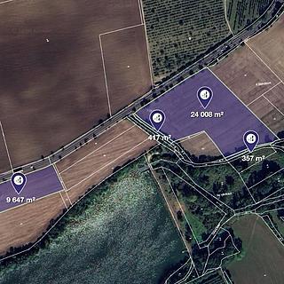 Prodej zemědělské půdy 8607 m&sup2; Žižice