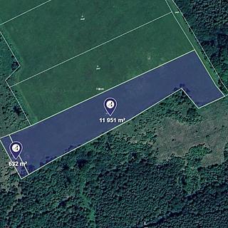Prodej louky 4194 m&sup2; Police