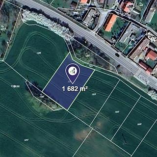 Prodej zemědělské půdy 1682 m&sup2; Chotýšany