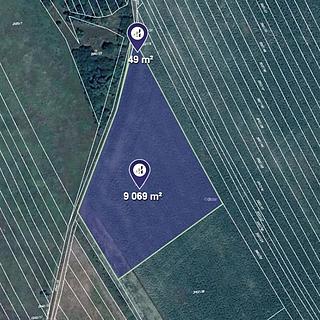 Prodej zemědělské půdy 2064 m&sup2; Velká nad Veličkou