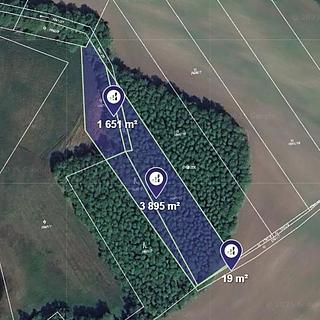 Prodej louky 1391 m&sup2; Lázně Bohdaneč