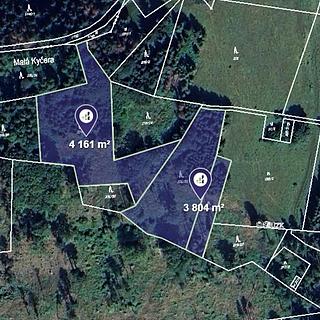 Prodej louky 3983 m&sup2; Dolní Lomná