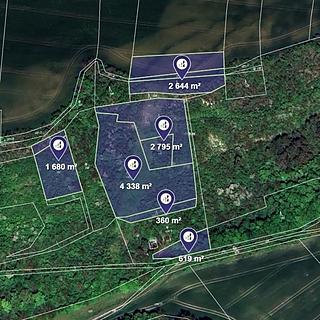 Prodej lesa 3124 m&sup2; Budyně nad Ohří