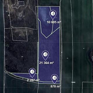 Prodej ostatních pozemků 35134 m² Ostřešany