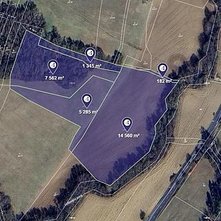 Prodej lesa 21297 m&sup2; Ludkovice