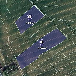 Prodej zemědělské půdy 3581 m&sup2; Ondřejov