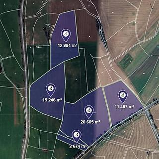 Prodej zemědělské půdy 6300 m&sup2; Vrbatův Kostelec
