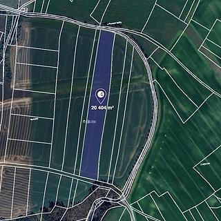 Prodej zemědělské půdy 20404 m&sup2; Hudlice