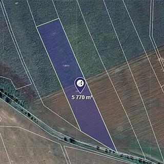 Prodej zemědělské půdy 1443 m&sup2; Drahlín