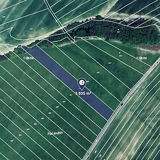 Prodej zemědělské půdy 3835 m&sup2; Velký Újezd