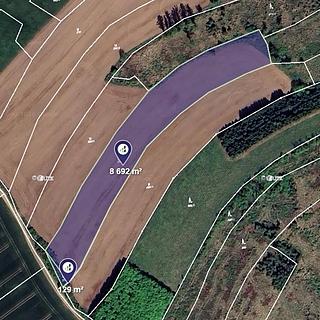 Prodej louky 8821 m&sup2; Kadolec