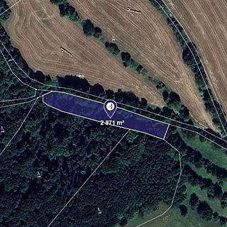 Prodej louky 2871 m&sup2; Malečov