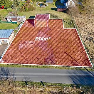 Prodej stavební parcely 854 m&sup2; Hazlov