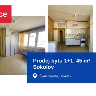 Prodej bytu 1+1 45 m² Sokolov, Švabinského