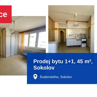 Prodej bytu 1+1 45 m² Sokolov, Švabinského