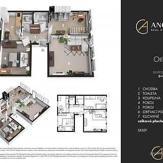 Prodej bytu 3+1 65 m&sup2; Jindřichův Hradec