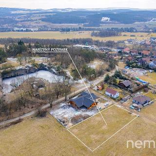 Prodej stavební parcely 1 308 m² Hřiměždice, U Pleše