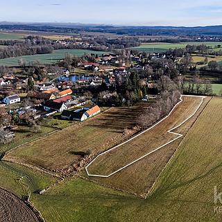 Prodej stavební parcely 4945 m&sup2; Třebějice