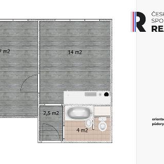 Pronájem bytu 1+1 36 m² Žatec, Husova