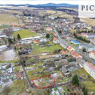 Prodej stavební parcely 653 m&sup2; Horní Stropnice