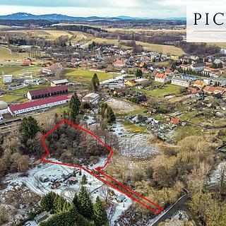 Prodej komerčního pozemku 3500 m&sup2; Horní Stropnice