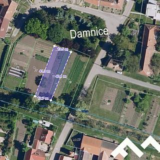 Prodej zahrady 552 m&sup2; Damnice