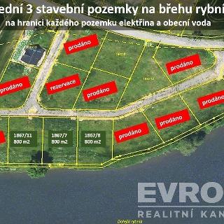 Prodej stavební parcely 800 m² Postupice