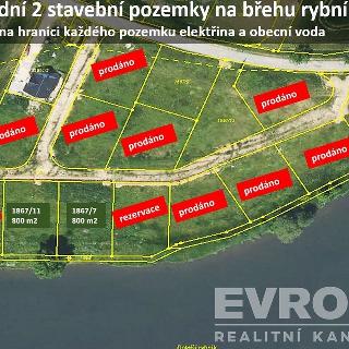 Prodej stavební parcely 800 m² Postupice