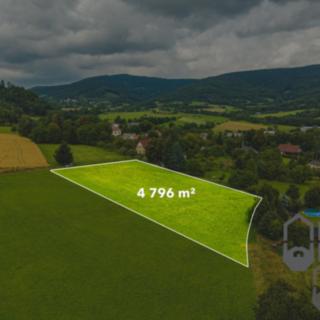 Prodej stavební parcely 4796 m&sup2; Proseč pod Ještědem