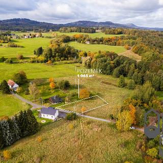 Prodej stavební parcely 1 065 m² Hrádek nad Nisou, 