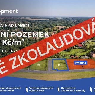 Prodej stavební parcely 878 m² Týnec nad Labem