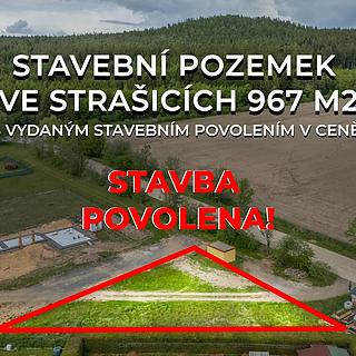 Prodej stavební parcely 967 m&sup2; Strašice