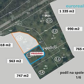 Prodej stavební parcely 818 m&sup2; Plzeň
