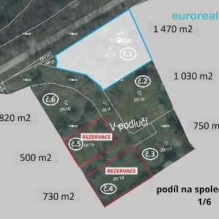 Prodej stavební parcely 1 470 m² Plzeň, 