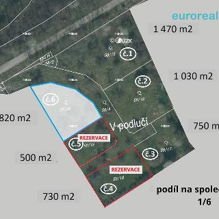 Prodej stavební parcely 820 m² Plzeň, 