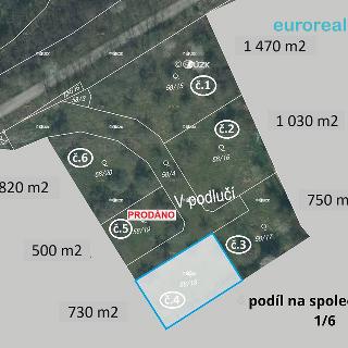 Prodej stavební parcely 730 m² Plzeň, 