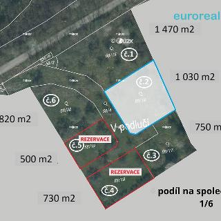 Prodej stavební parcely 1 030 m² Plzeň, 